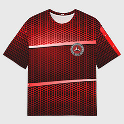 Мужская футболка оверсайз BMW metal texture