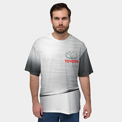Футболка оверсайз мужская Toyota metalic brend, цвет: 3D-принт — фото 2
