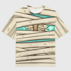 Футболка оверсайз мужская Мумия в бинтах верх, цвет: 3D-принт