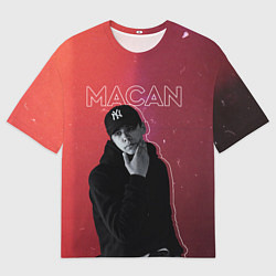 Футболка оверсайз мужская Макан - певец, цвет: 3D-принт