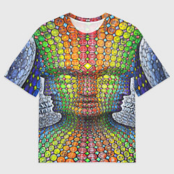 Мужская футболка оверсайз Оптические стёкла