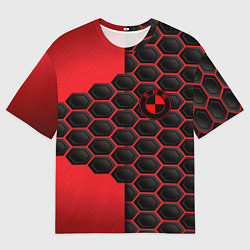 Мужская футболка оверсайз BMW abstract auto