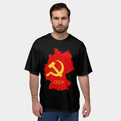 Футболка оверсайз мужская СССР материк, цвет: 3D-принт — фото 2