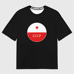 Мужская футболка оверсайз USSR logo steel