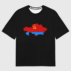 Футболка оверсайз мужская СССР и Россия, цвет: 3D-принт