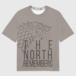 Мужская футболка оверсайз The North Remembers game of thrones