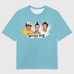 Футболка оверсайз мужская Blink 182 rock band, цвет: 3D-принт