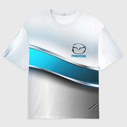 Мужская футболка оверсайз Mazda geometry auto