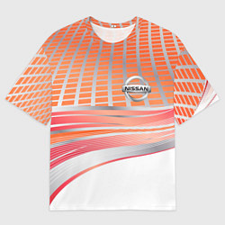 Футболка оверсайз мужская Nissan auto car, цвет: 3D-принт
