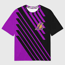 Мужская футболка оверсайз Лейкерс