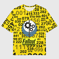 Футболка оверсайз мужская Fallout pattern symbol, цвет: 3D-принт