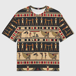 Мужская футболка оверсайз Этнический орнамент Египет