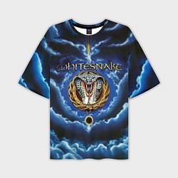 Футболка оверсайз мужская Whitesnake музыкальная группа, цвет: 3D-принт