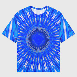 Мужская футболка оверсайз Абстрактный узор психоделика