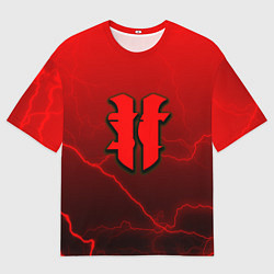 Мужская футболка оверсайз Starcraft молнии