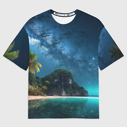 Мужская футболка оверсайз Island beach