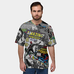 Футболка оверсайз мужская Spider-man comics, цвет: 3D-принт — фото 2