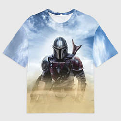 Футболка оверсайз мужская Дин Джарин - Мандалорец, цвет: 3D-принт