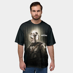 Футболка оверсайз мужская Din Djarin - The Mandalorian, цвет: 3D-принт — фото 2