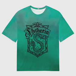 Футболка оверсайз мужская Факультет Слизерин, цвет: 3D-принт