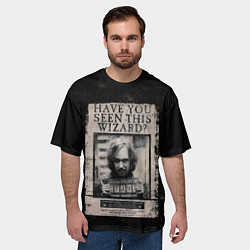 Футболка оверсайз мужская Сириус Блэк, цвет: 3D-принт — фото 2