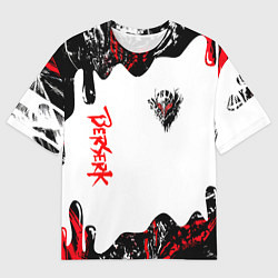 Футболка оверсайз мужская Берсерк - маска, цвет: 3D-принт
