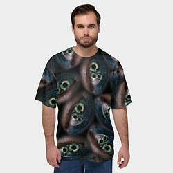 Футболка оверсайз мужская Субстанция глаза в глазу, цвет: 3D-принт — фото 2