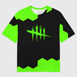 Мужская футболка оверсайз Dead by daylight hexagon