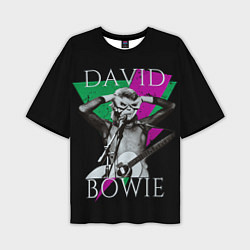 Футболка оверсайз мужская David Bowie - hand goggles, цвет: 3D-принт
