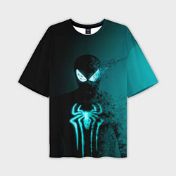 Футболка оверсайз мужская Neon spider-man, цвет: 3D-принт