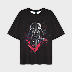 Футболка оверсайз мужская Darth Vader on black, цвет: 3D-принт