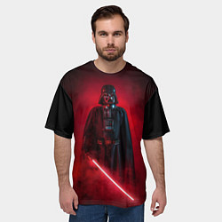 Футболка оверсайз мужская Дарт Вейдер - владыка ситх, цвет: 3D-принт — фото 2