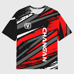 Мужская футболка оверсайз Changan - Red sport