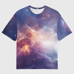 Мужская футболка оверсайз Туманности космоса