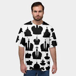 Футболка оверсайз мужская Символы власти, цвет: 3D-принт — фото 2