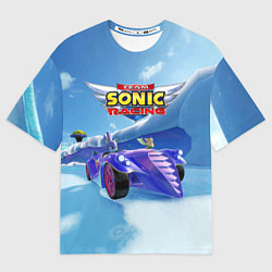 Футболка оверсайз мужская Blaze the cat - team Sonic racing, цвет: 3D-принт