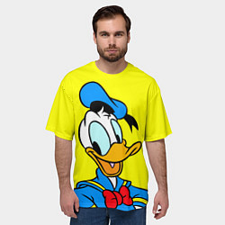 Футболка оверсайз мужская Дональд Дак, цвет: 3D-принт — фото 2