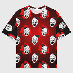 Футболка оверсайз мужская Funny clown Art in blood, цвет: 3D-принт