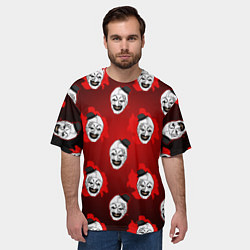 Футболка оверсайз мужская Funny clown Art in blood, цвет: 3D-принт — фото 2
