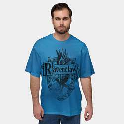 Футболка оверсайз мужская Когтевран Хогвартс, цвет: 3D-принт — фото 2