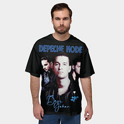 Футболка оверсайз мужская Dave Gahan of Depeche Mode, цвет: 3D-принт — фото 2