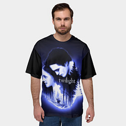Футболка оверсайз мужская Twilight Bella and Edward, цвет: 3D-принт — фото 2