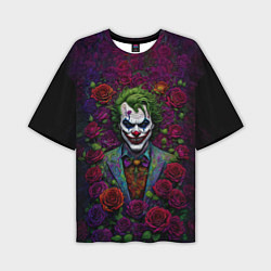 Футболка оверсайз мужская Joker - roses, цвет: 3D-принт