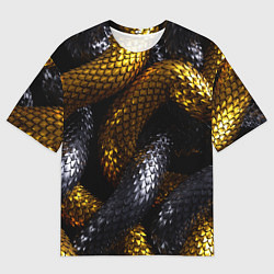 Мужская футболка оверсайз Звенья одной цепи