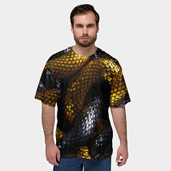 Футболка оверсайз мужская Звенья одной цепи, цвет: 3D-принт — фото 2