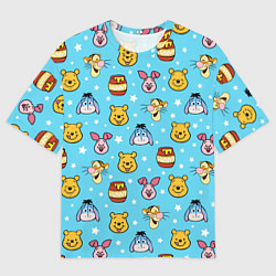 Футболка оверсайз мужская Винни Пух, цвет: 3D-принт