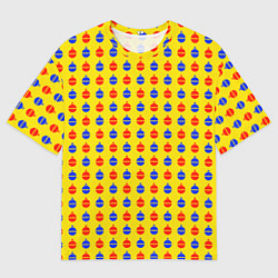 Мужская футболка оверсайз Яркие шары