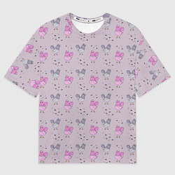 Мужская футболка оверсайз Голуби и семечки