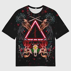 Мужская футболка оверсайз Слепые судьбы