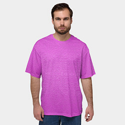 Футболка оверсайз мужская Текстура розовой кожи, цвет: 3D-принт — фото 2